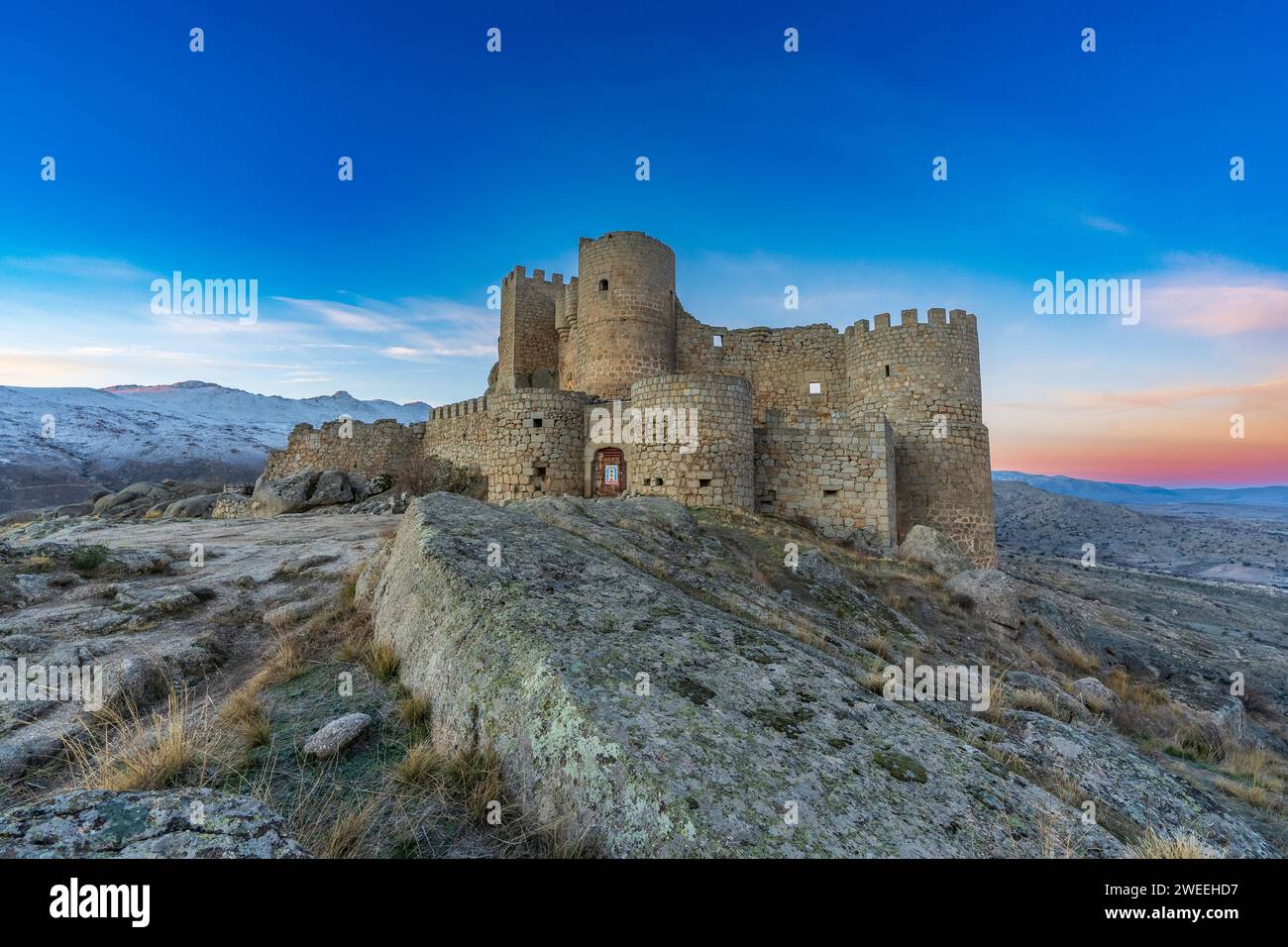 Castillo de Aunqueospese (Spagna) Foto Stock
