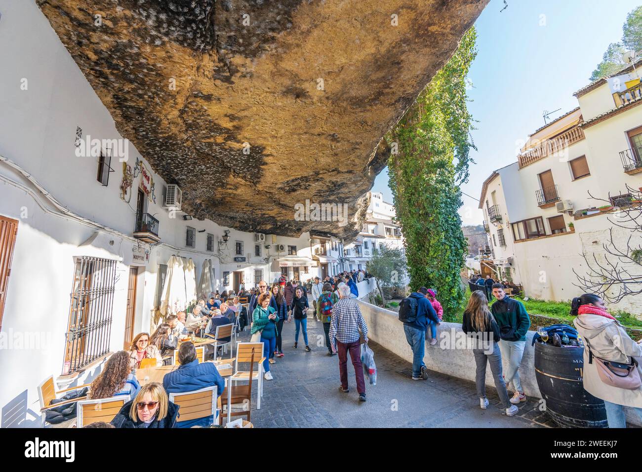 Setenil de las Bodegas (Spagna) Foto Stock