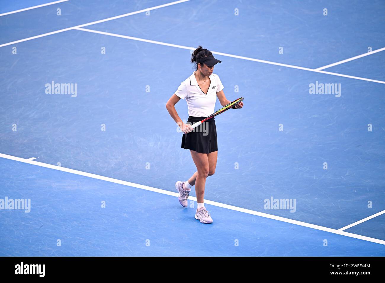 Melbourne, Australie. 24 gennaio 2024. Hsieh su-wei durante l'Australian Open AO 2024 Grand Slam Tournament il 24 gennaio 2024 al Melbourne Park di Melbourne, Australia. Foto Victor Joly/DPPI Credit: DPPI Media/Alamy Live News Foto Stock