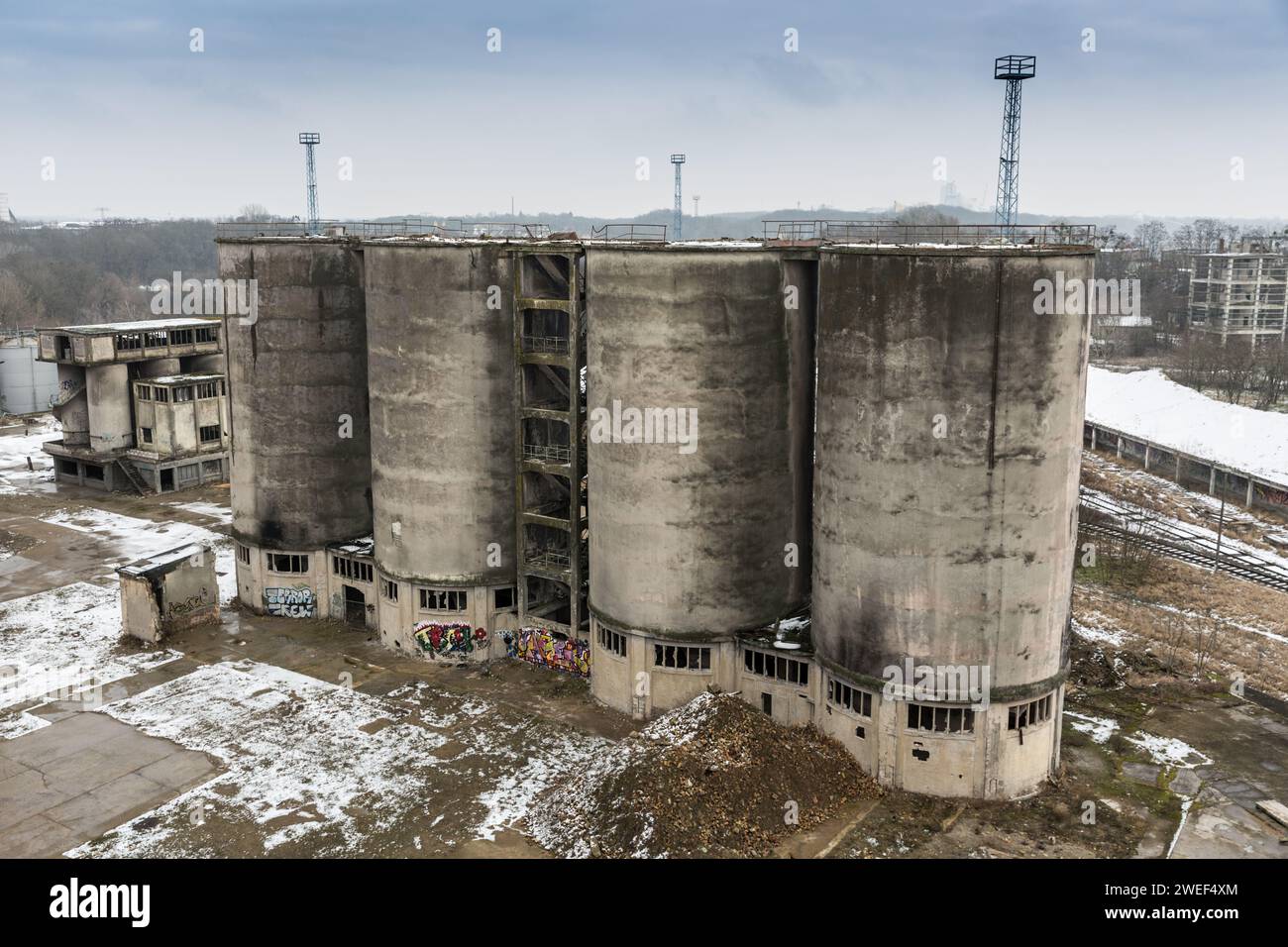 Stabilimento chimico di Rudersdorf, vicino a Berlino, Germania Foto Stock