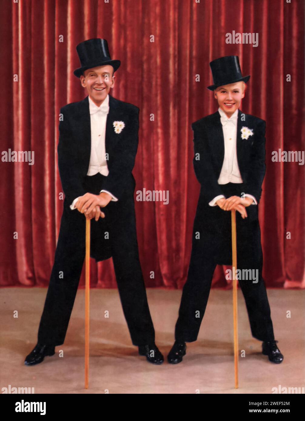 Vera-Ellen e Fred Astaire sono i protagonisti di Three Little Words (1950), un biopic musicale. In questo film, Astaire interpreta il cantautore Bert Kalmar, mentre vera-Ellen interpreta Jessie Brown, partner di Kalmar e in seguito sua moglie. Il film racconta la carriera di Kalmar e del suo compagno di composizione Harry Ruby, interpretato da Red Skelton, e presenta una serie di numeri musicali che mettono in evidenza le eccezionali capacità di danza di Astaire e vera-Ellen. Foto Stock