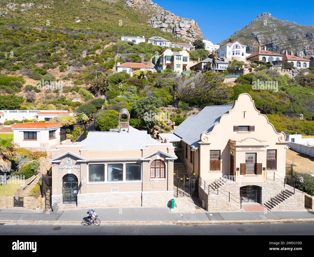 SAPS - South African Police Museum e 1911 Colonial era Post Office, Muizenberg, città del Capo, Sudafrica Foto Stock