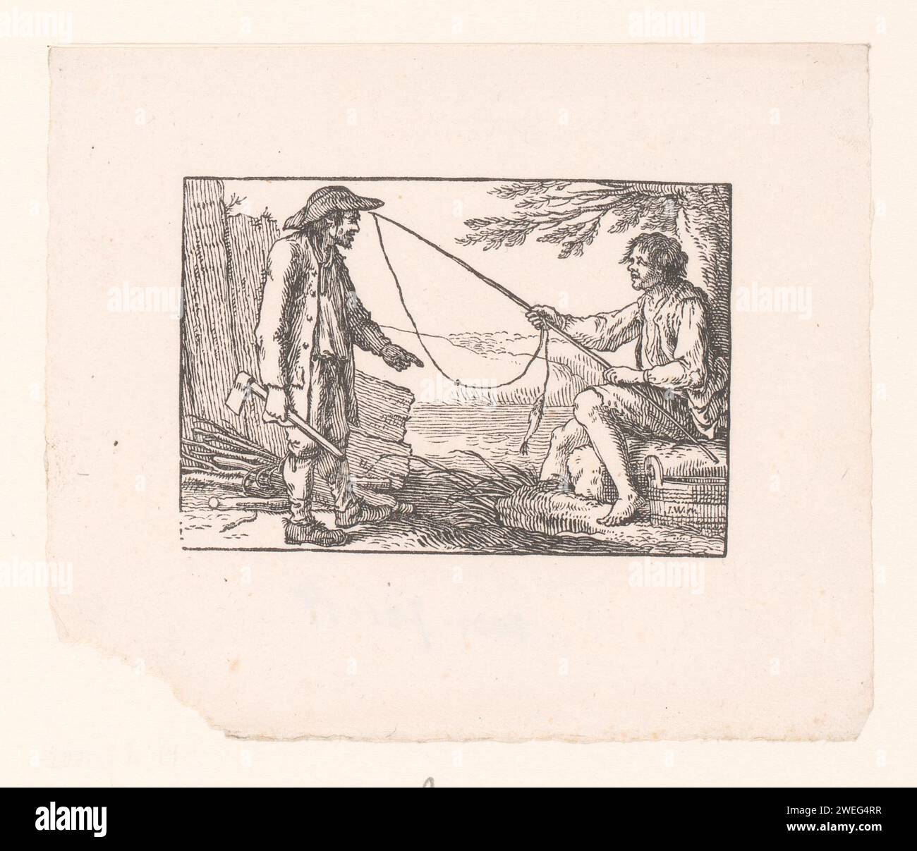 Hengelaar and Houthakker, Johann Friedrich Gottlieb Unger, 1763 - 1804 tipi umani di carta stampata Foto Stock