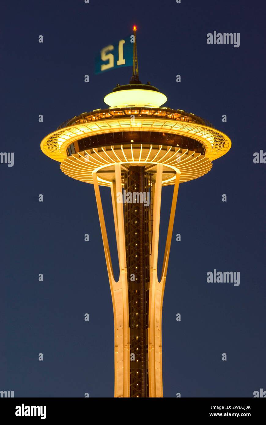 Space Needle, Seattle Center, Seattle, Washington Foto Stock