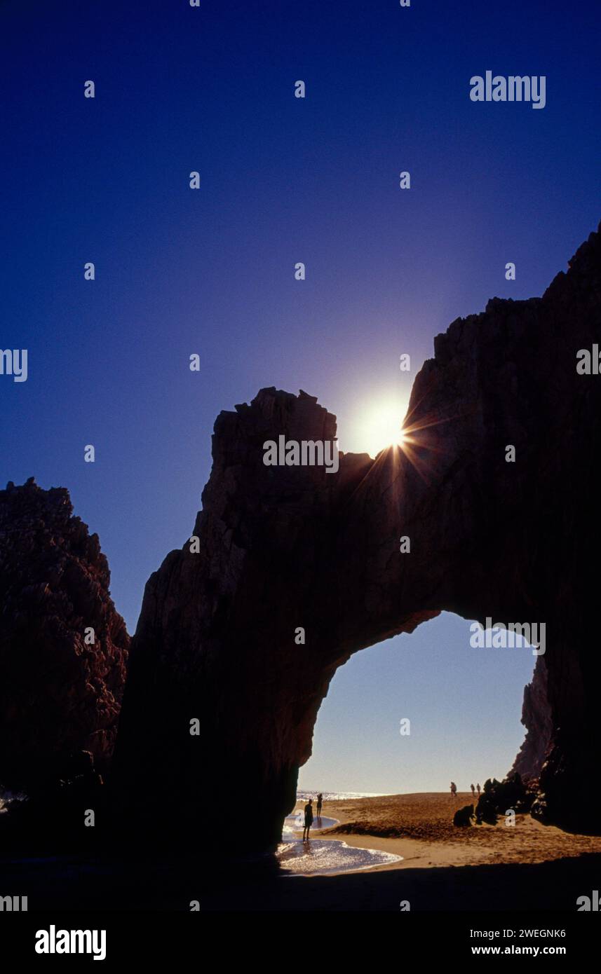 El Arco con bassa marea, Cabo San Lucas, Baja California Sur, Messico Foto Stock