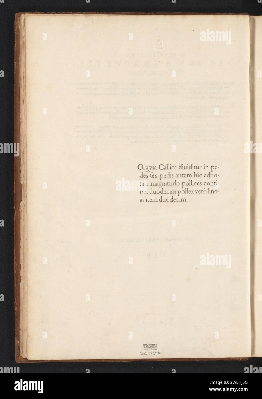 Pagina del titolo (continua): The architectura iacobi Androuetii du Cerceau, Parigi 1559, Jacques Androuet, 1559 pagina del titolo con titolo in edizione cartacea (continua). Parte di "The Architectura Iacobi Androuetii du Cerceau" (1559): 69 incisioni con 171 spettacoli di architettura e ornamenti. carta stampa letterpress Foto Stock