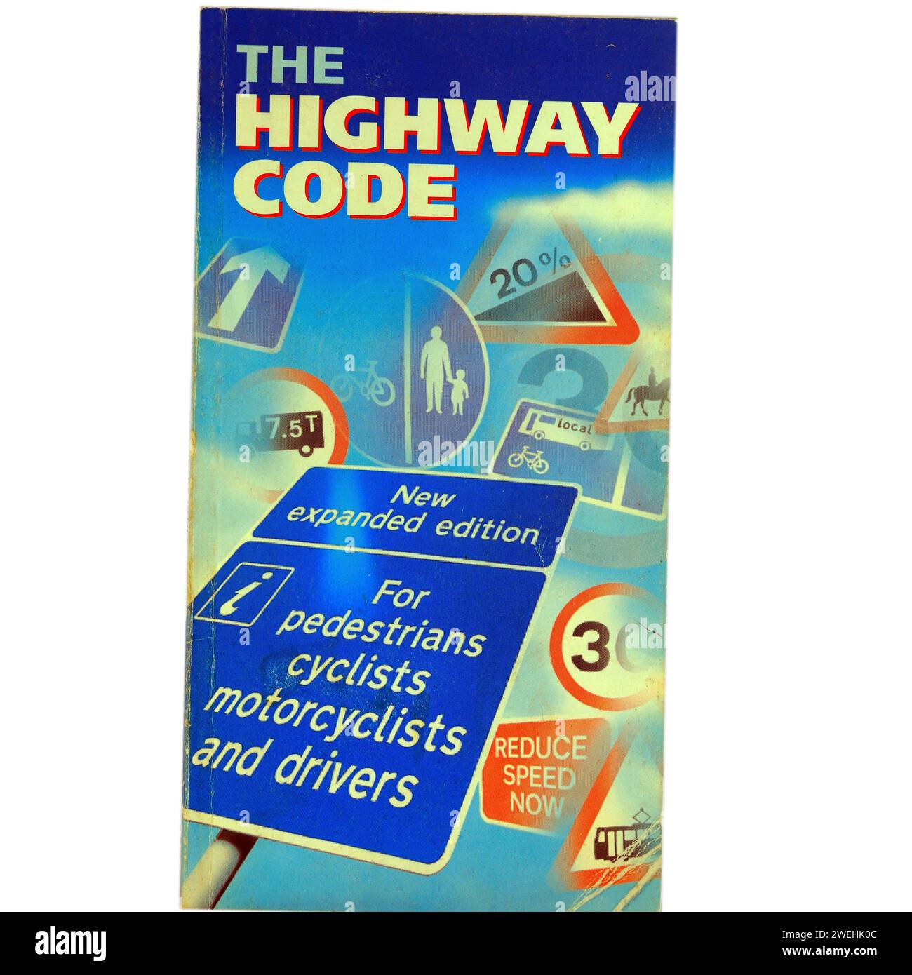 La copertina del libro Highway Code. Studio impostato su sfondo chiaro/bianco. cim. Foto Stock