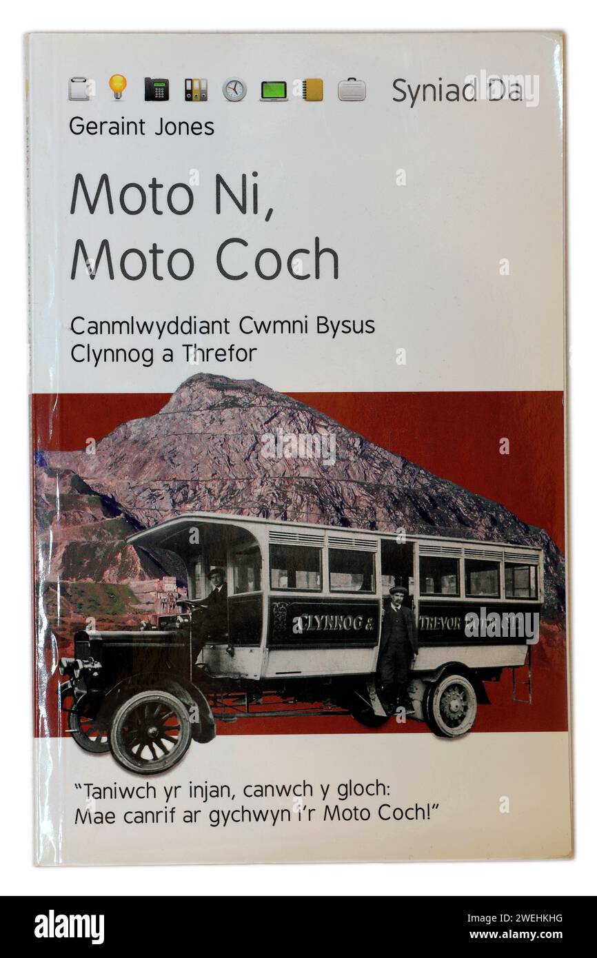 Moto Ni, Moto Coch. Boof in lingua gallese di Geraint JonesStudio impostato su sfondo chiaro/bianco. Foto Stock