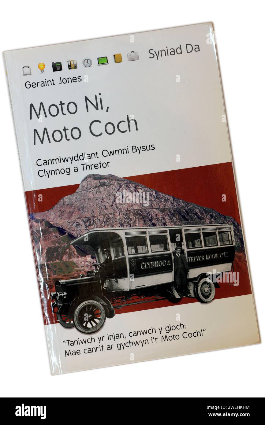 Moto Ni, Moto Coch. Boof in lingua gallese di Geraint JonesStudio impostato su sfondo chiaro/bianco. Foto Stock