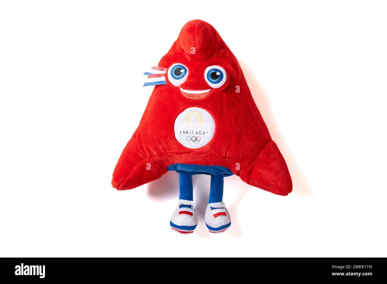 Berretto Olimpiadi Parigi 2024 Doudou - Frigio Rosso, Mascotte Phryges, Bambino - Foto 1