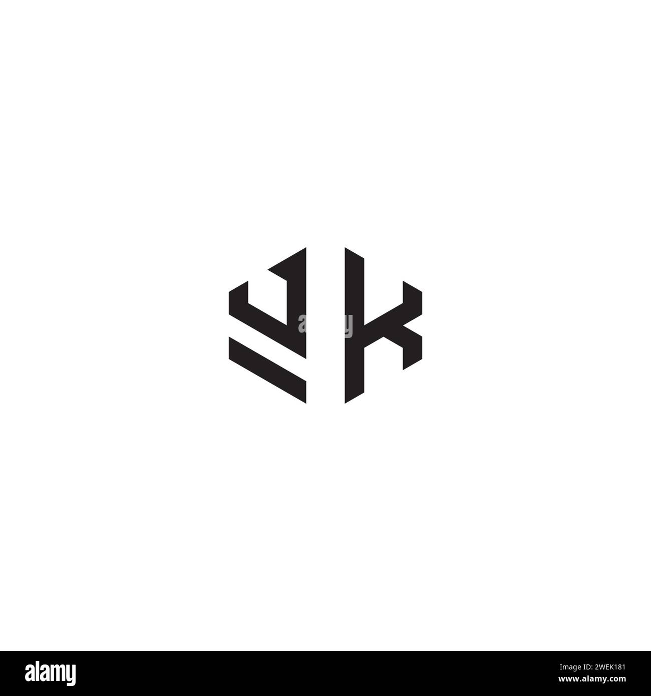 Concetto astratto VK in design professionale di alta qualità che consente di stampare bene su qualsiasi supporto di stampa Illustrazione Vettoriale