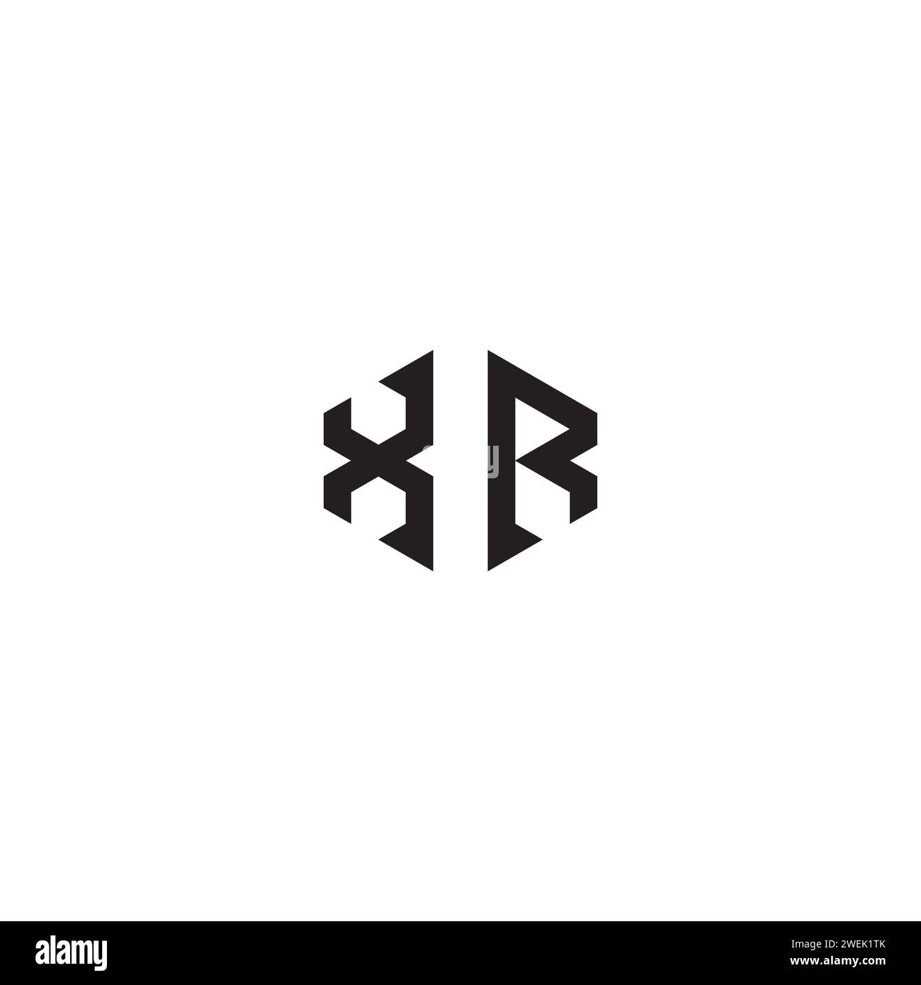 Concetto astratto XR in design professionale di alta qualità che consente di stampare bene su qualsiasi supporto di stampa Illustrazione Vettoriale