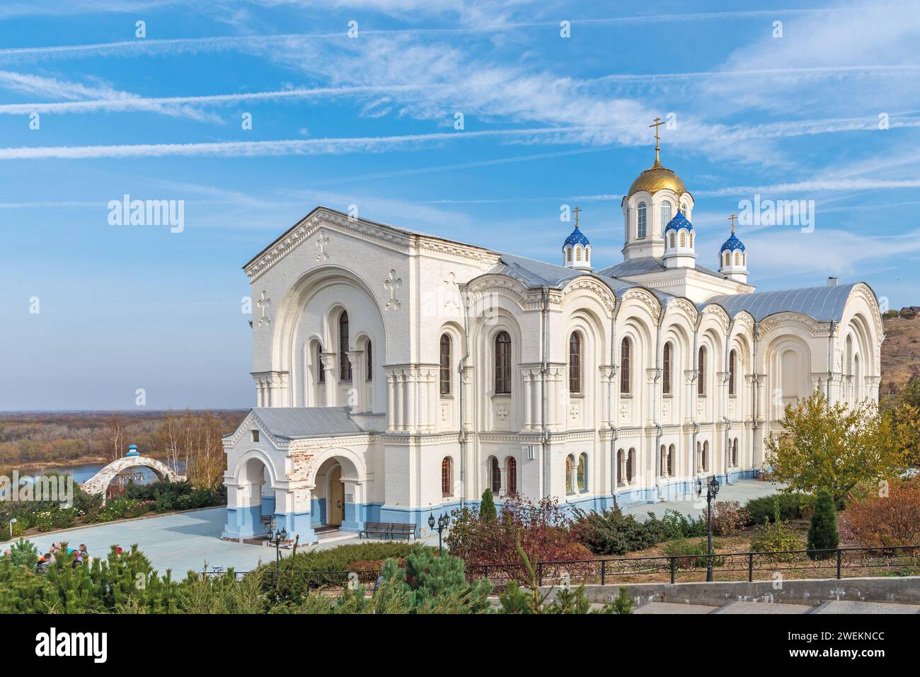 Monastero di Ust-Medveditsky Spaso-Preobrazhensky. Serafimovich. Regione di Volgograd. Russia Foto Stock