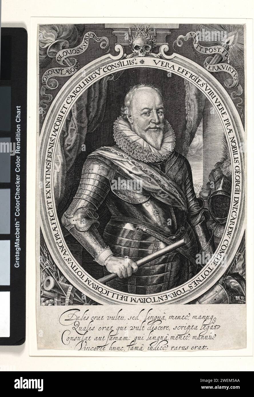 Ritratto di George Carew, Conte di Totnes (1555-1629). Inglese, inizio del XVII secolo Foto Stock