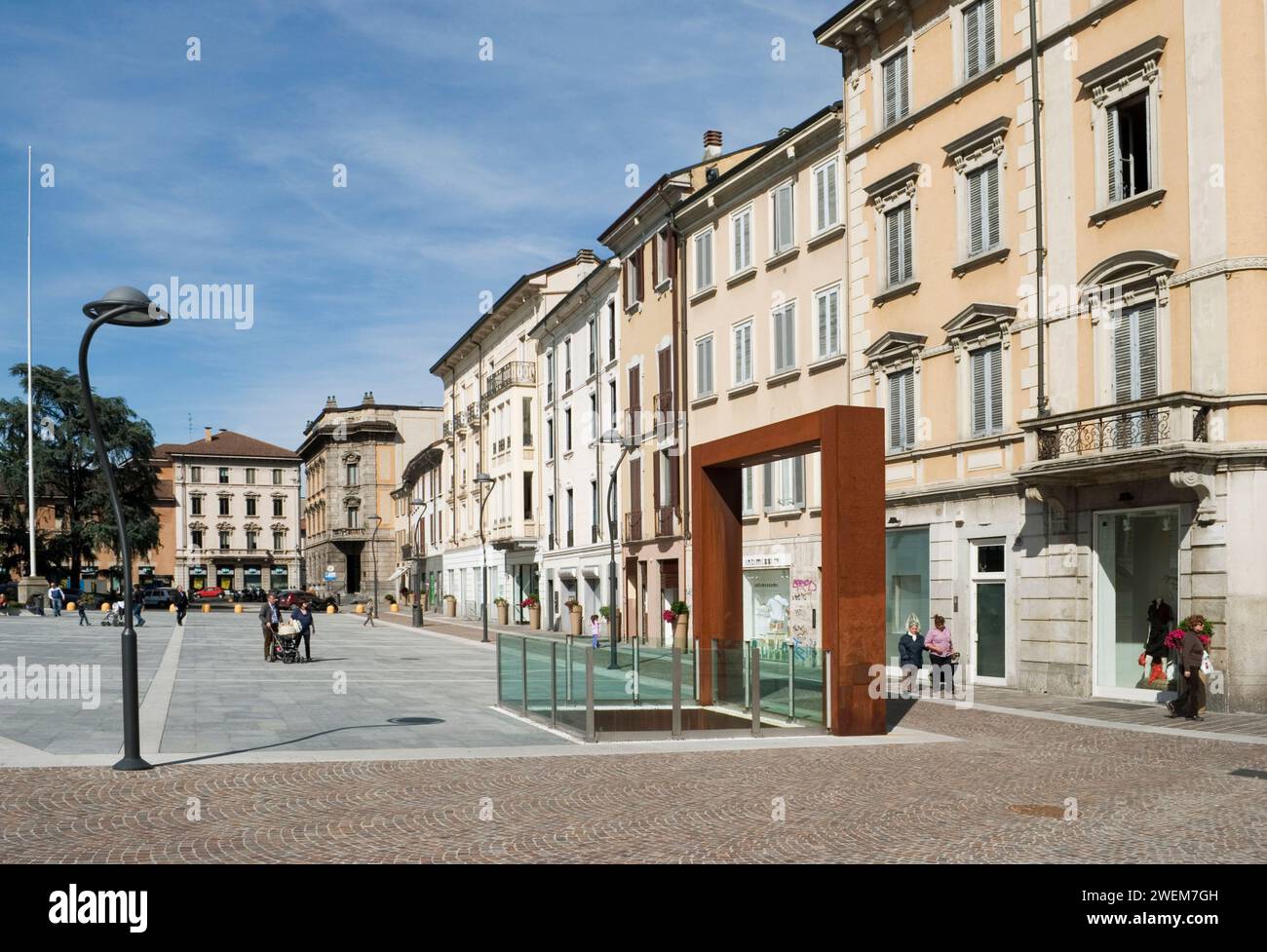 Piazza Trento e Trieste piazza di Monza - Lombardia - Italia Foto Stock