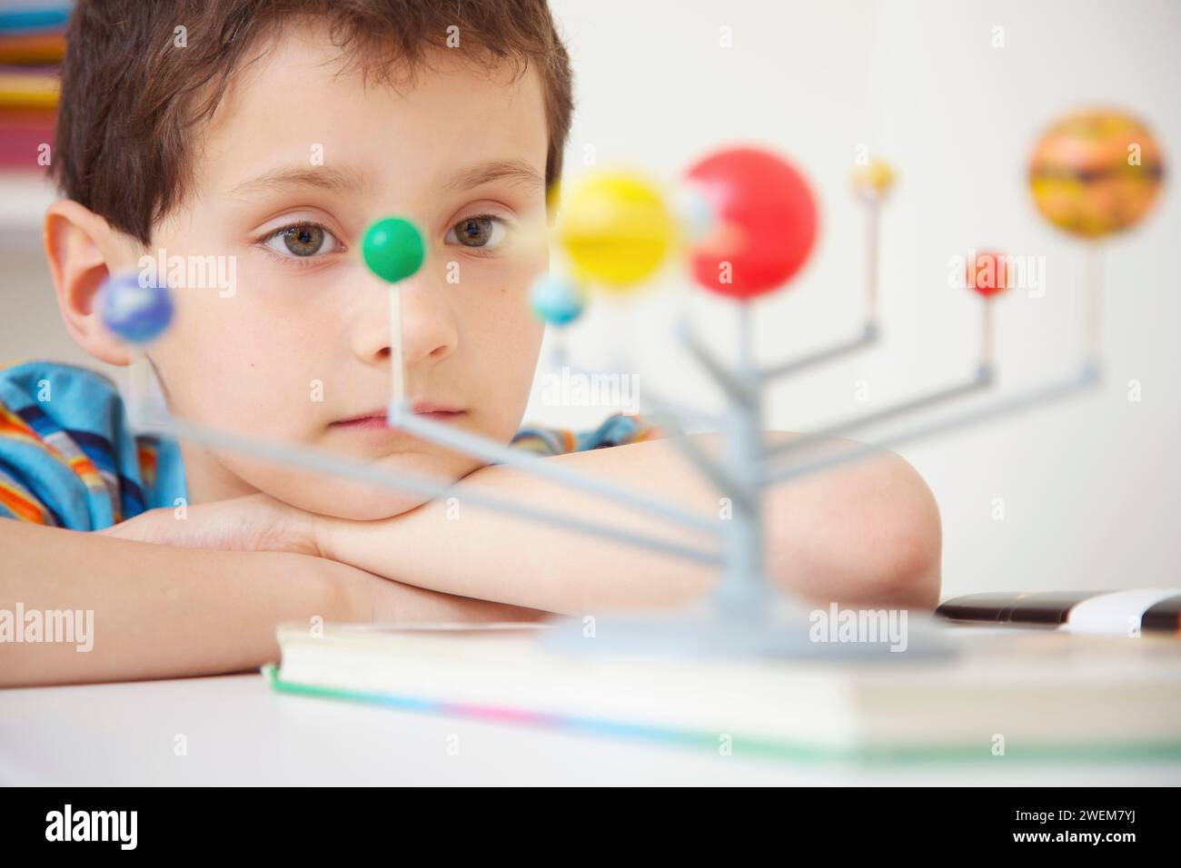 Ispezione del ragazzo solare modello di sistema Foto Stock