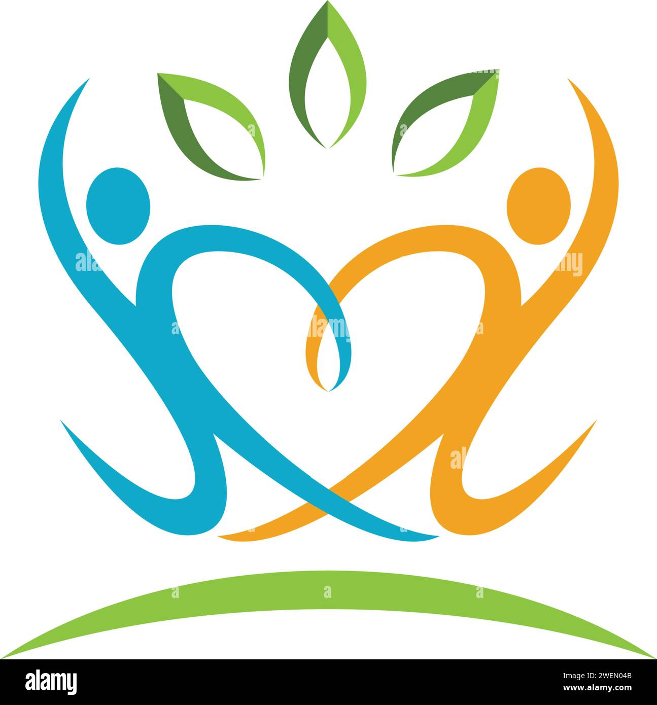 Comunità, rete e icona sociale modello di progettazione. Illustrazione Vettoriale