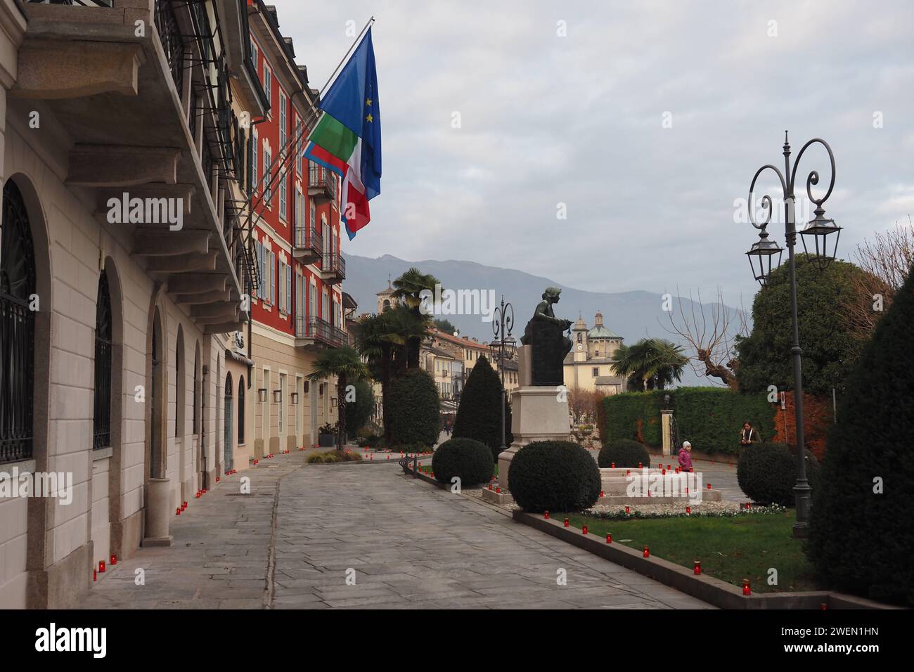 Cannobio, paese sulla sponda occidentale del Lago maggiore Foto Stock