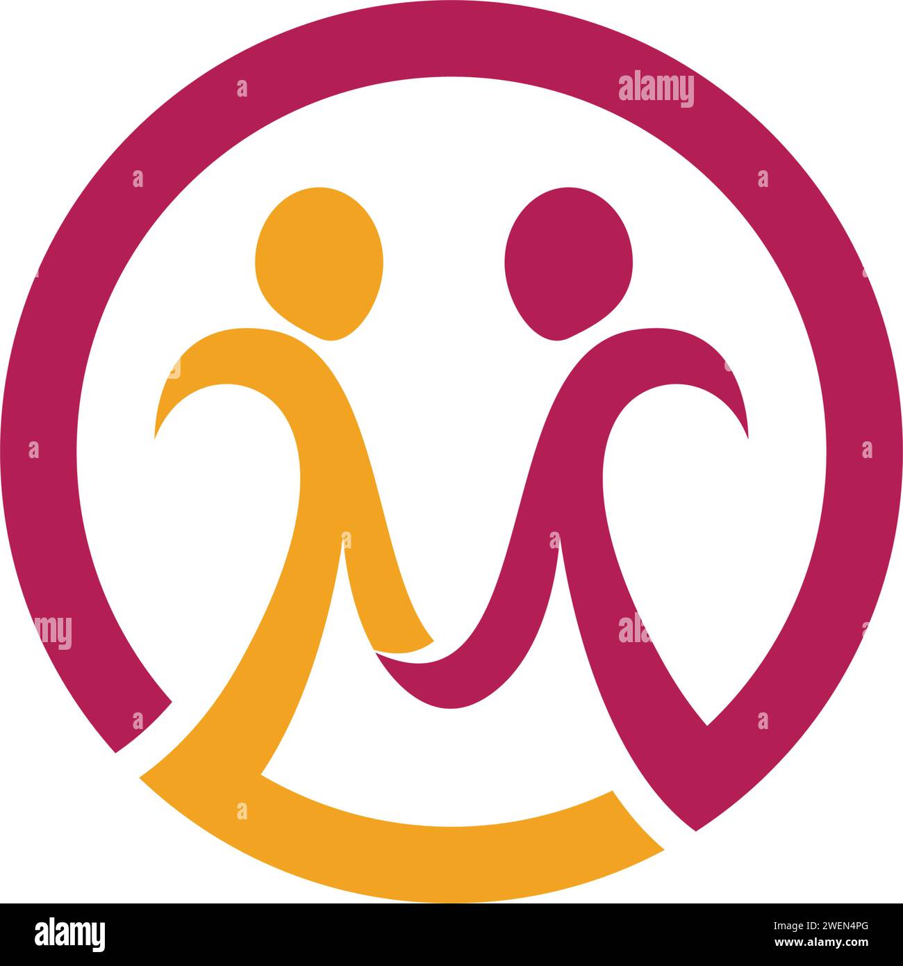 Comunità, rete e icona sociale modello di progettazione. Illustrazione Vettoriale