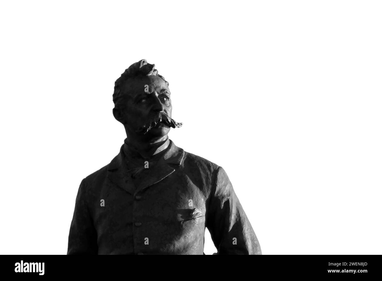 Verbania-Intra Monumento felice Cavallotti sul lungolago Foto Stock