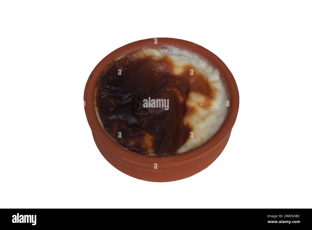 Budino di riso in casseruola, dessert turco tradizionale, budino di riso Hamsikoy Foto Stock
