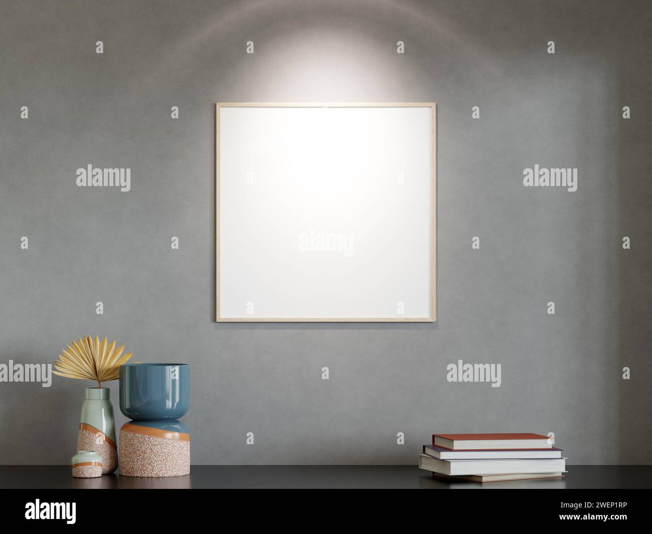 Telaio mockup con sfondo moderno Foto Stock