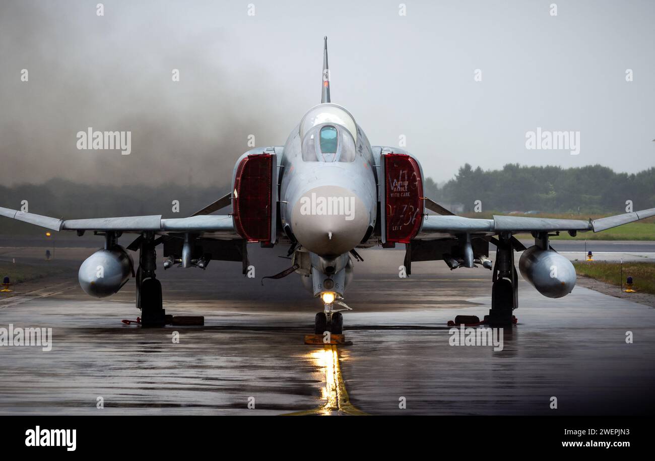 Caccia tedesco F-4 Phantom II presso la base aerea di Wittmund, Germania - 29 giugno 2013. Foto Stock