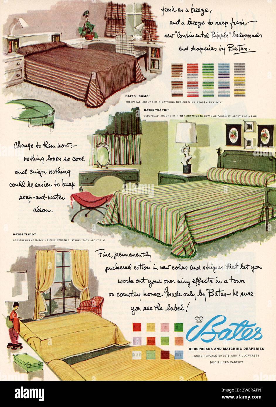 Rivista vintage "Good Housekeeping", numero di maggio 1953 Advert, USA Foto Stock
