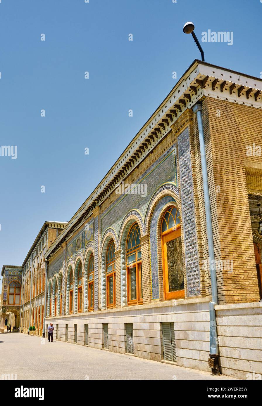 Teheran (Teheran), Iran, 06.24.2023: Dettagli architettonici del Golestan Palace, iran. Foto Stock