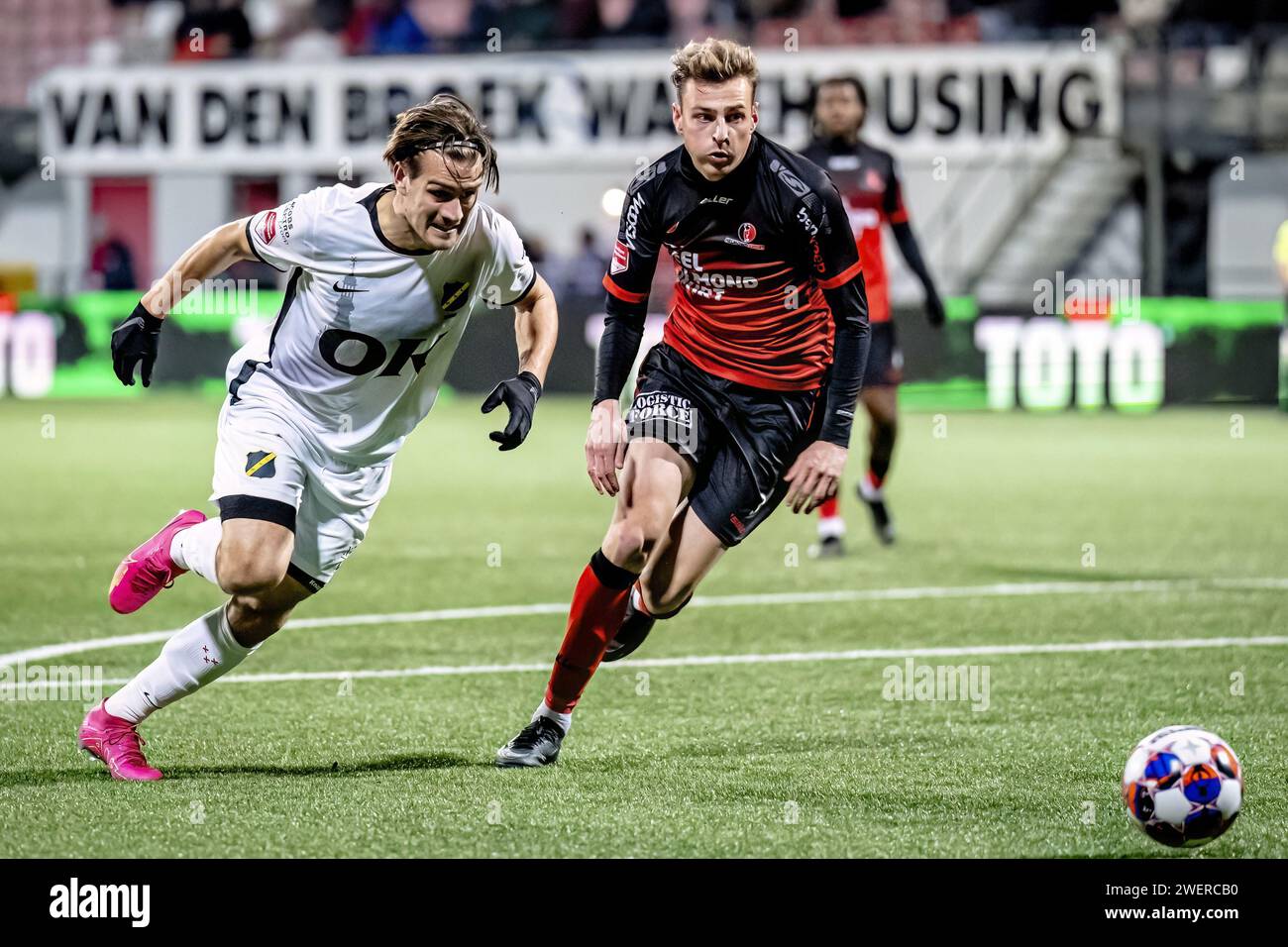 HELMOND, Paesi Bassi. 26 gennaio 2024. Calcio, stagione 2023/2024, durante la partita Helmond Sport - NAC, credito: Pro Shots/Alamy Live News Foto Stock