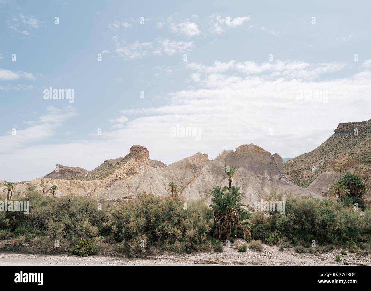 Deserto di Tabernas, Spagna Foto Stock