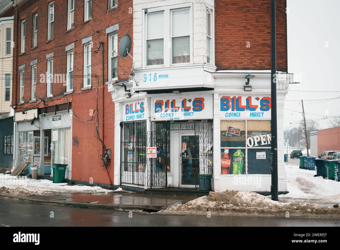 Insegna vintage di Bill's Corner, Buffalo, New York Foto Stock