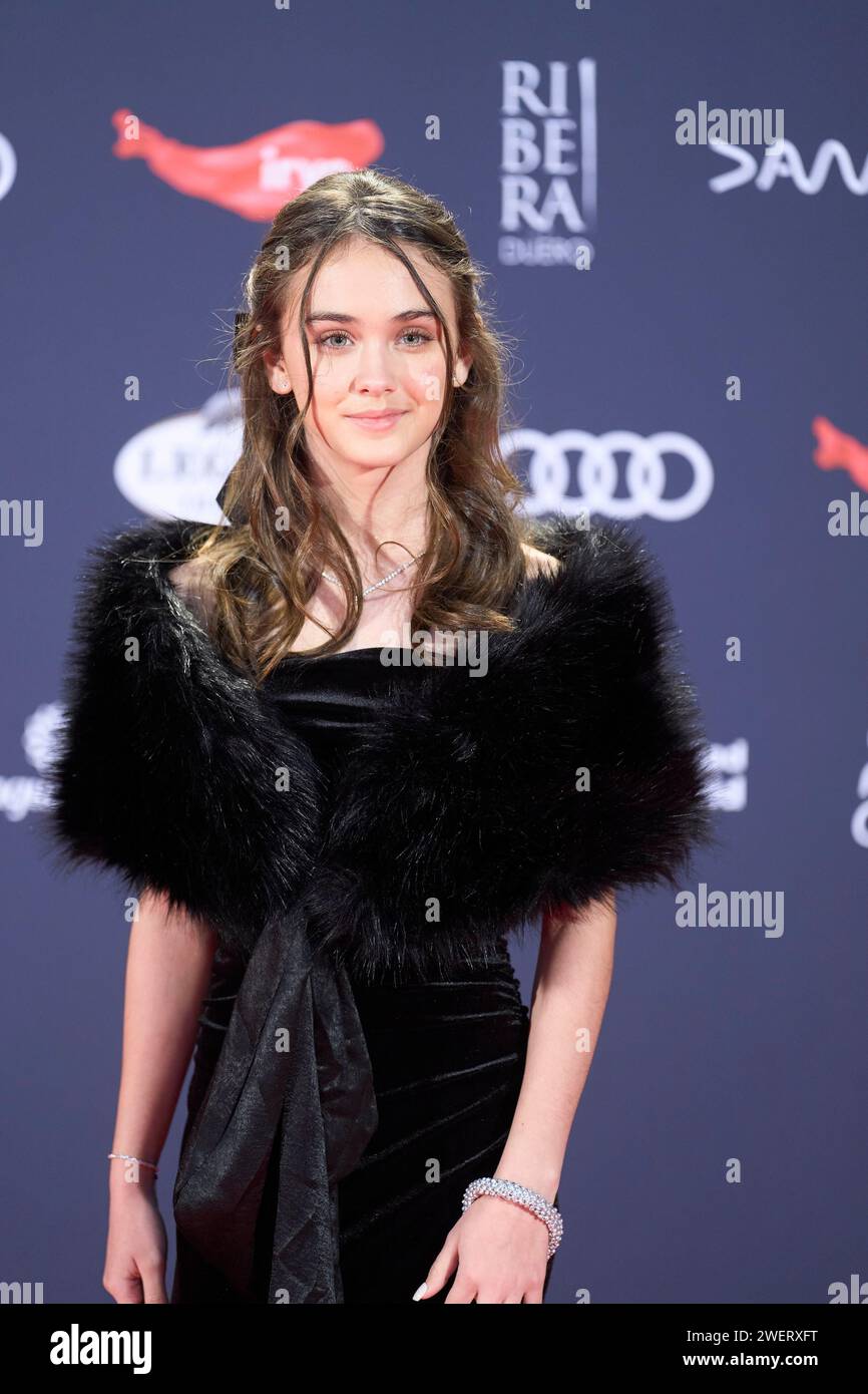 26 gennaio 2024, Madrid, Madrid, Spagna: Ana Guijarro partecipa ai Feroz Awards 2024 - Red Carpet al Palazzo Vistalegre il 27 gennaio 2024 a Madrid, Spagna (Credit Image: © Jack Abuin/ZUMA Press Wire) SOLO PER USO EDITORIALE! Non per USO commerciale! Foto Stock