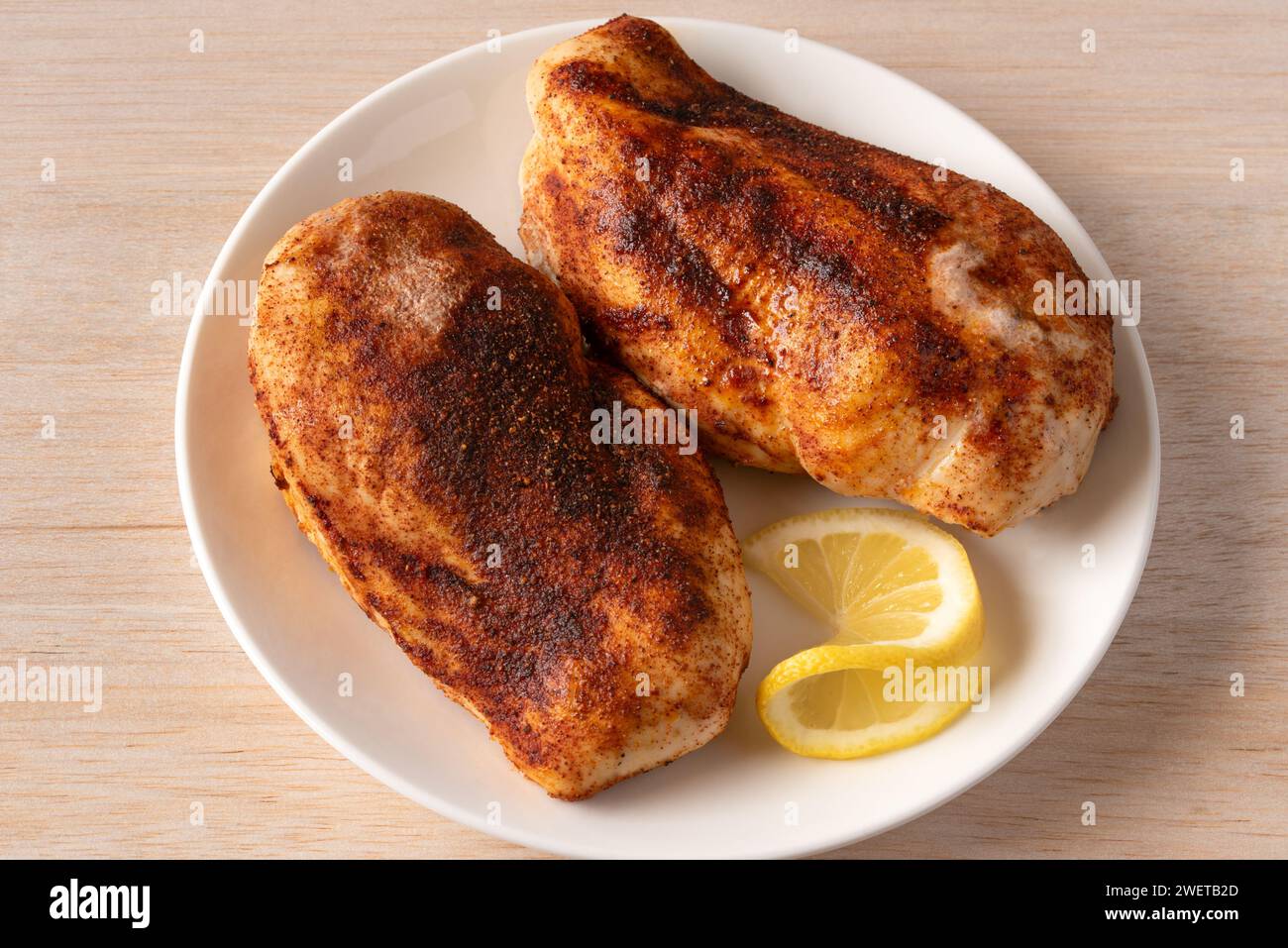 Petti di pollo arrosto Foto Stock
