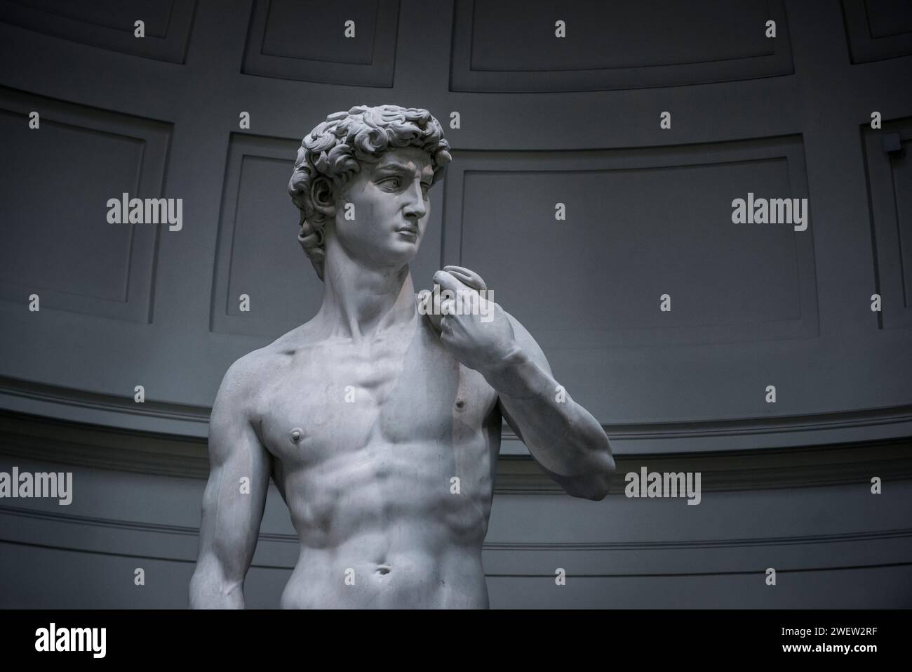 Il David di Michelangelo alla Galleria Accademia, Firenze, Italia Foto Stock