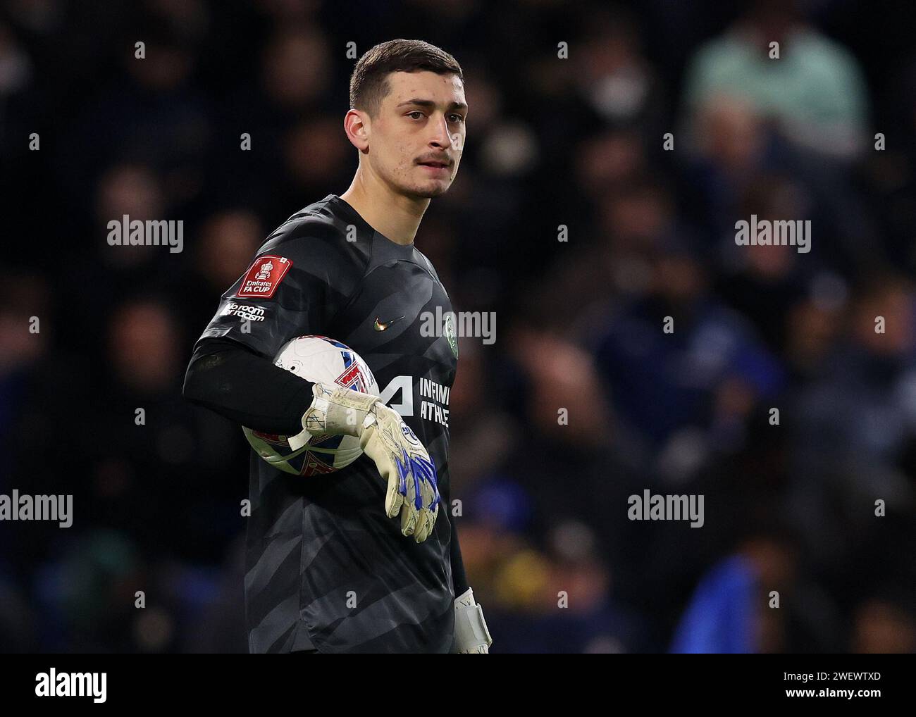 Londra, Regno Unito. 26 gennaio 2024. Djordje Petrović del Chelsea durante la partita di fa Cup a Stamford Bridge, Londra. Il credito fotografico dovrebbe leggere: Paul Terry/Sportimage Credit: Sportimage Ltd/Alamy Live News Foto Stock