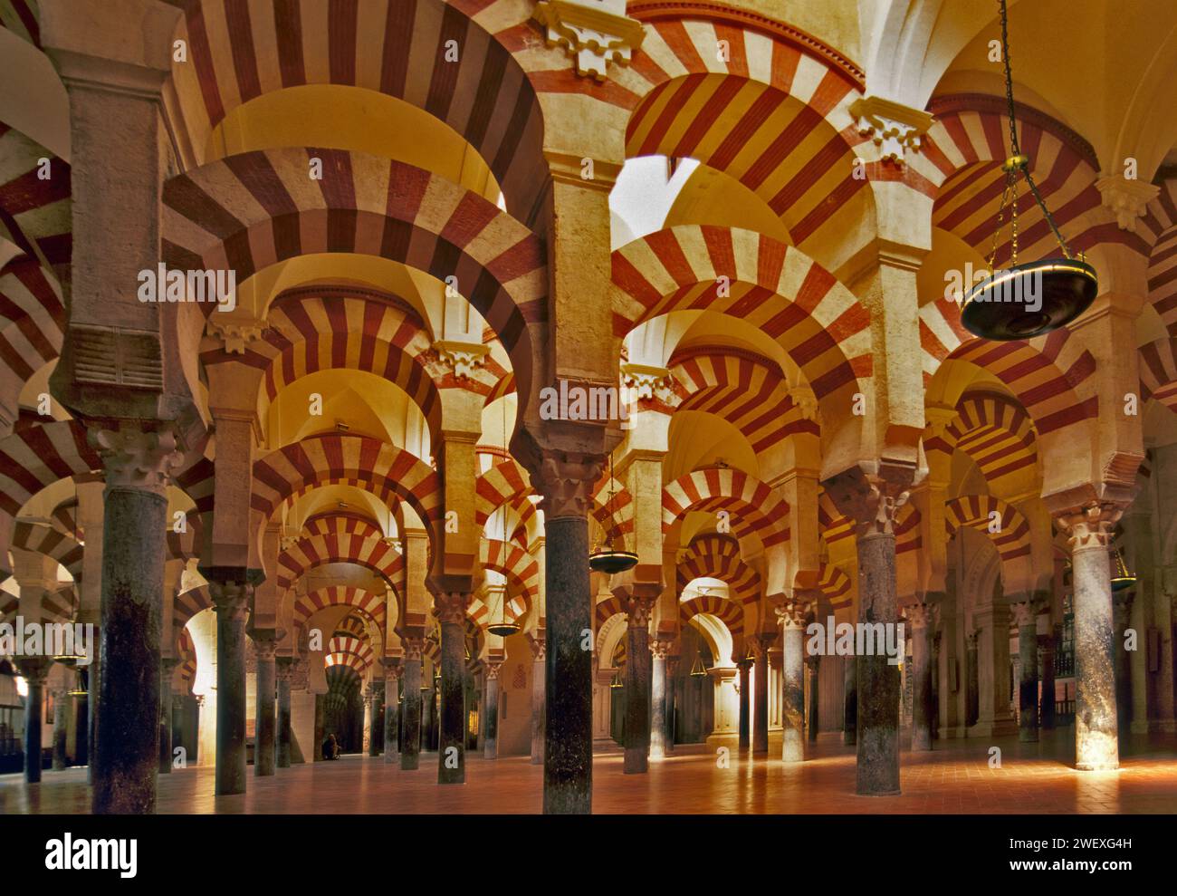 Interni della Mezquita a Cordova, Andalusia, Spagna Foto Stock