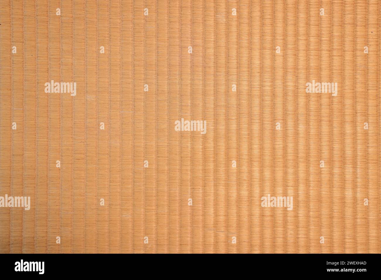 Stuoia Tatami giapponese, struttura del pavimento e sfondo con tappetino in erba marrone. Foto Stock