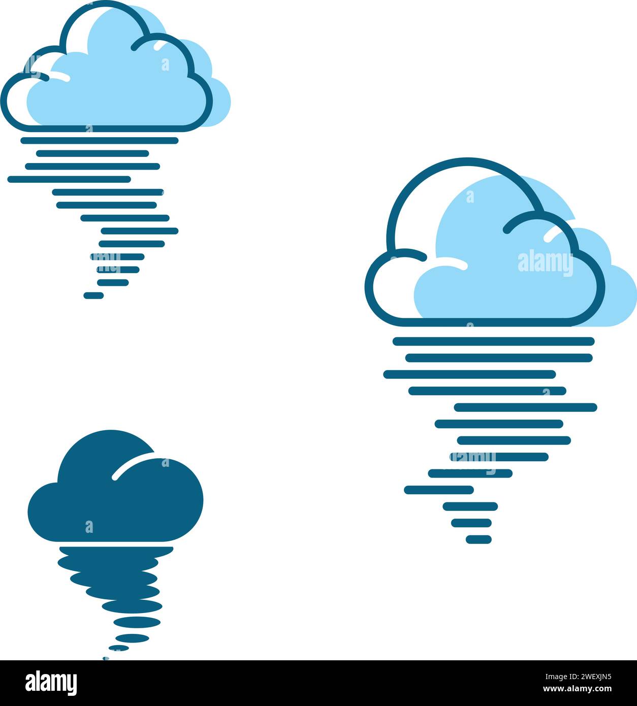 Tornado simbolo logo illustrazione vettoriale design Illustrazione Vettoriale