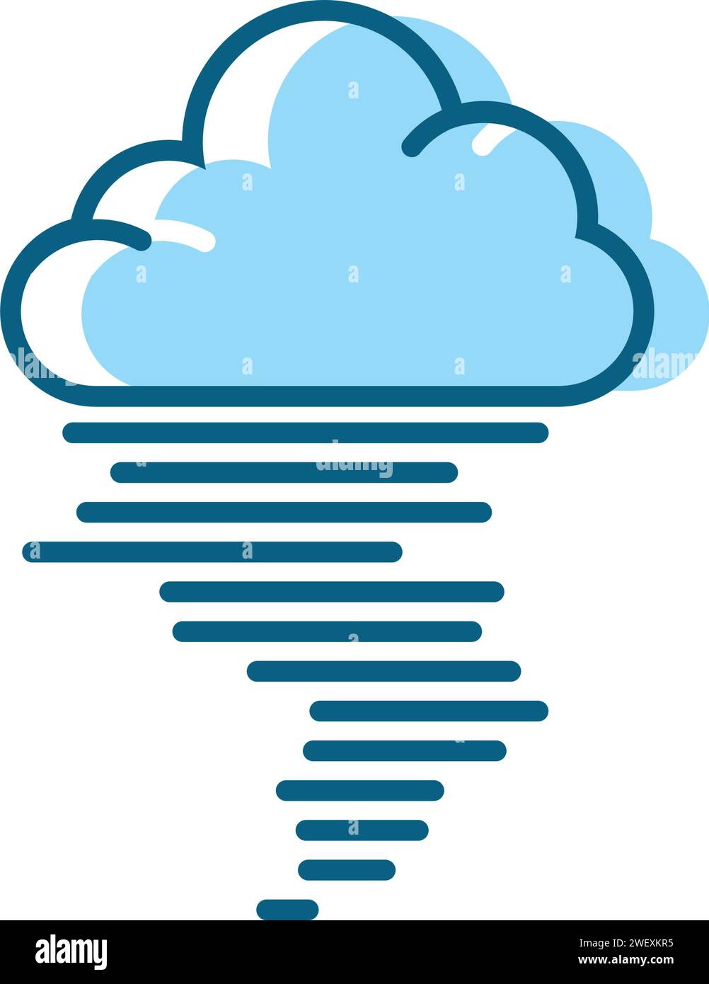 Tornado simbolo logo illustrazione vettoriale design Illustrazione Vettoriale