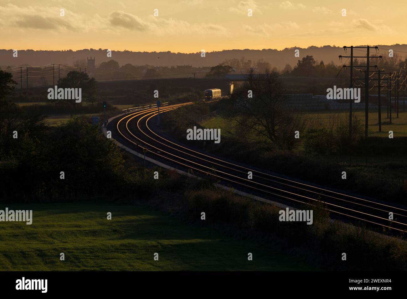 06/11/2023 Charlton-on-Otmoor (tra Bicester e Islip) 165036 1Y55 1549 da Oxford a London Marylebone Foto Stock