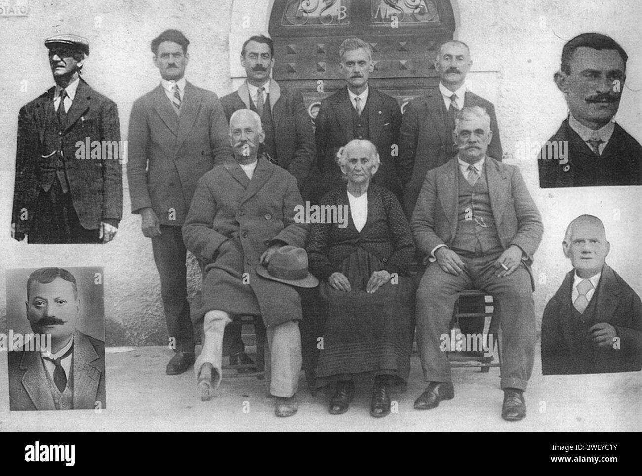 Antenati della famiglia di gelati Morelli 1900. Foto Stock