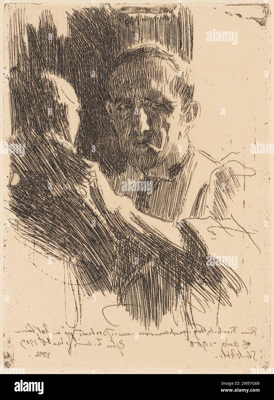 Anders Zorn - Principe Paul Troubetzkoy II 1909 - Bukowski Foto Stock