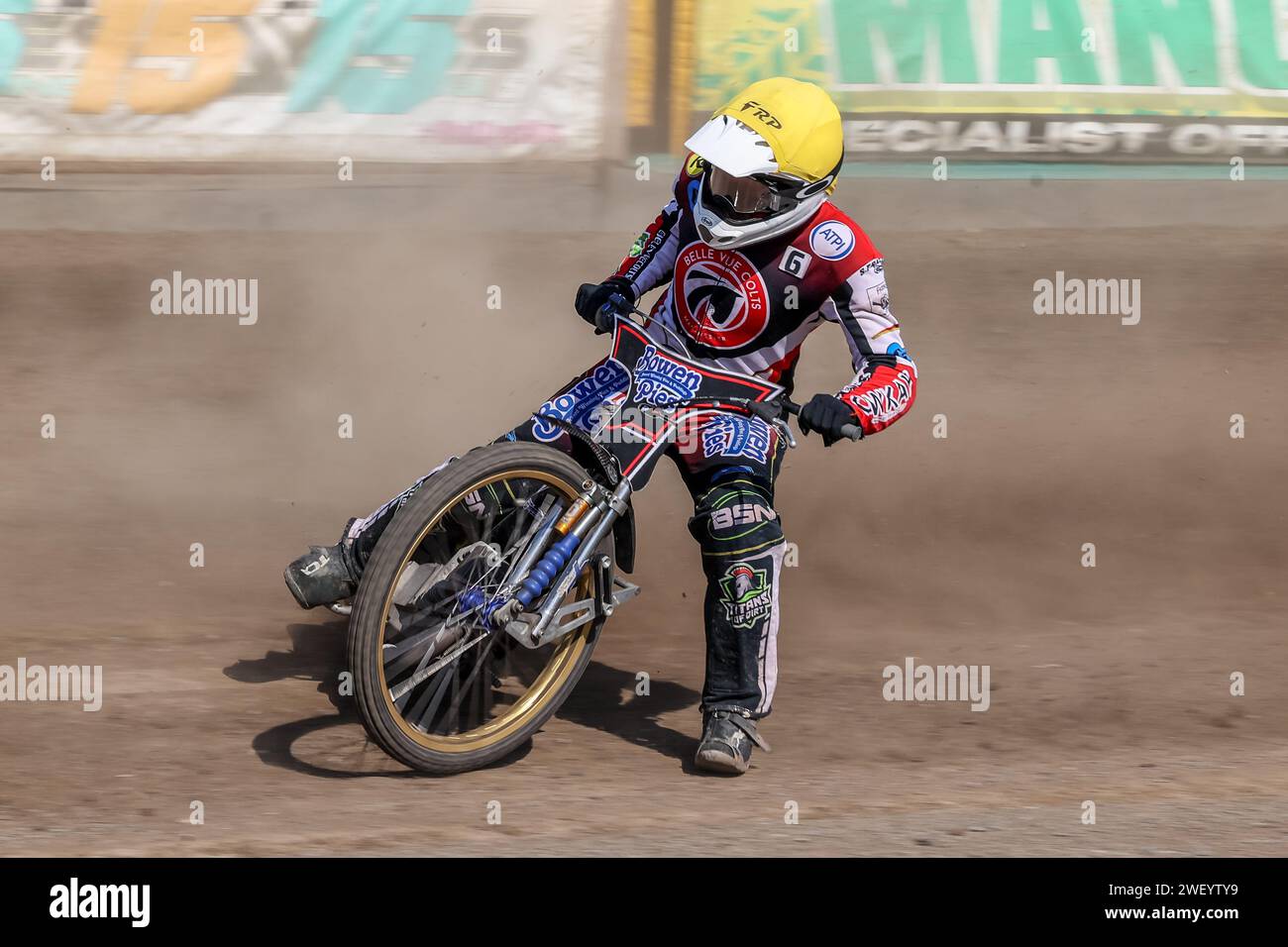 Paul Bowen - pilota di pista per Belle Vue Colts nel 2023 Foto Stock