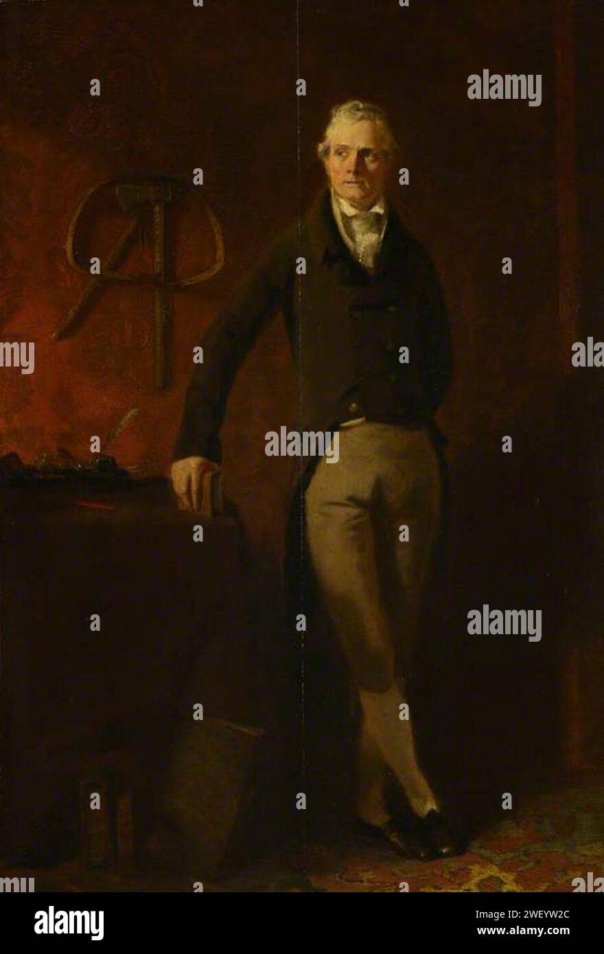Andrew Geddes (1783-1844) - Capitano Robert Skirving di Croy (1757-1843), della compagnia delle Indie Orientali, fratello di Archibald Skirving Foto Stock