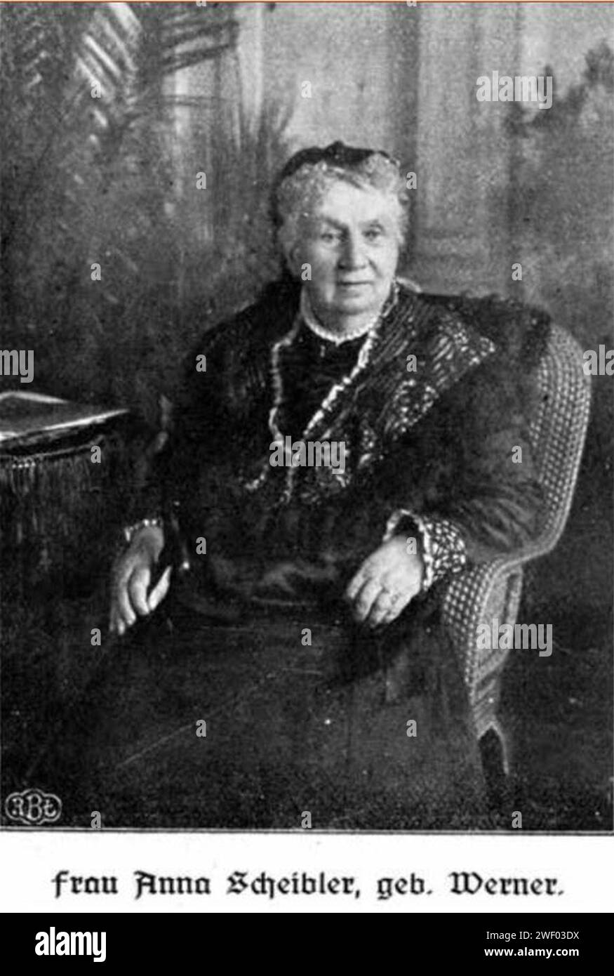 Anna Scheibler z d. Werner (1835-1921). Foto Stock