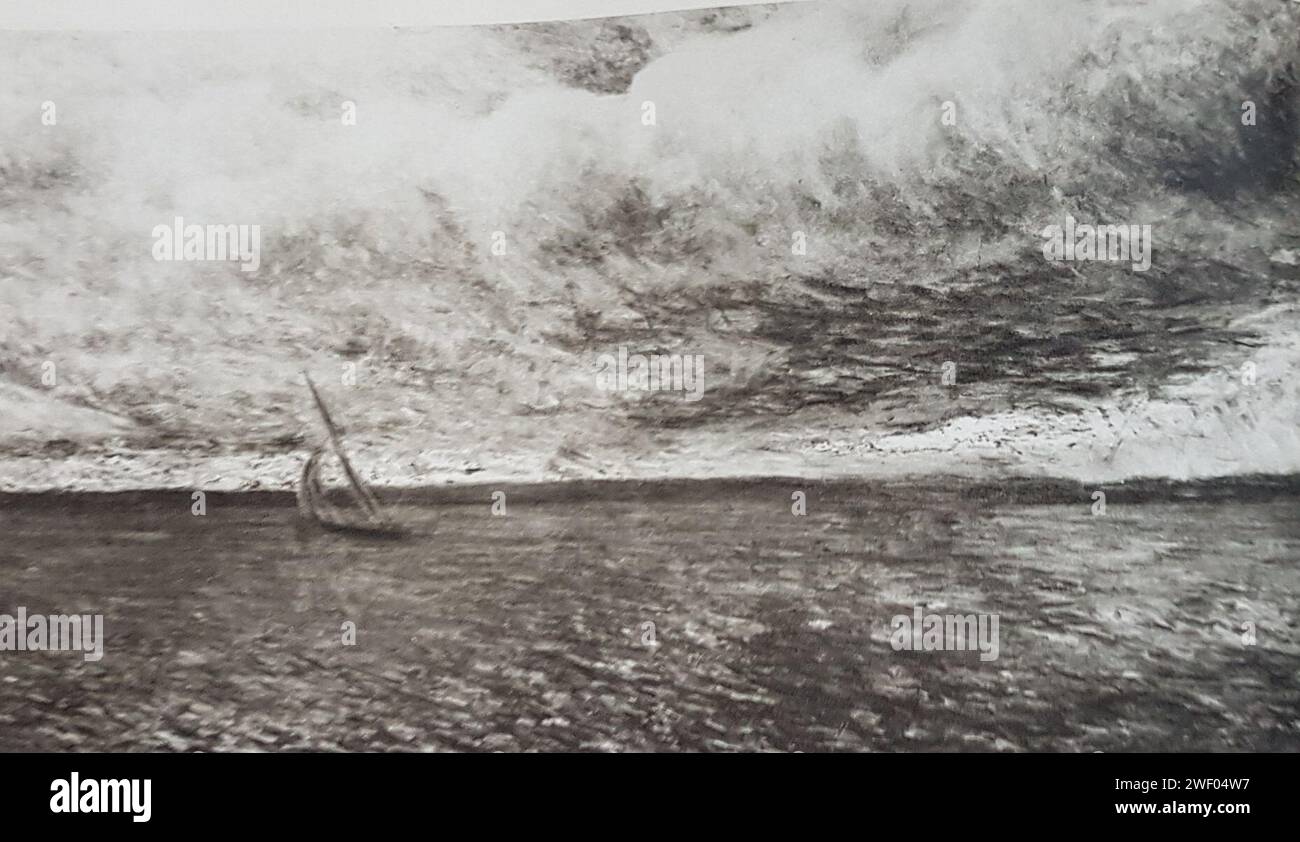 Annalkande oväder x Axel Fahlcrantz. Foto Stock