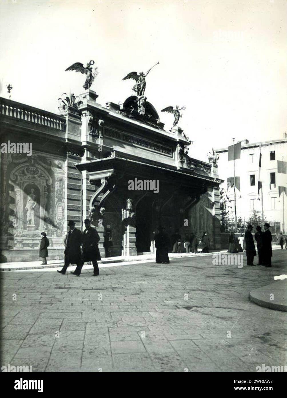 Anonimo, via de' Vecchietti - esposizione di Belle Arti e Orticoltura, anni '1890 Foto Stock