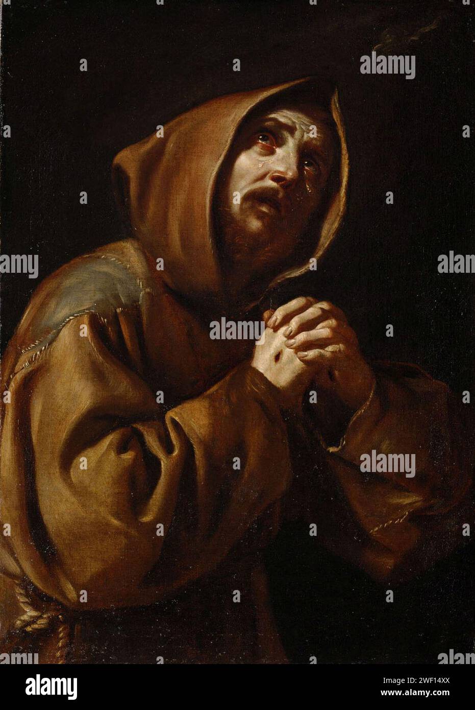 Antonio d’Enrico Tanzio da Varallo gen. Tanzio da Varallo - HL. Franziskus Foto Stock