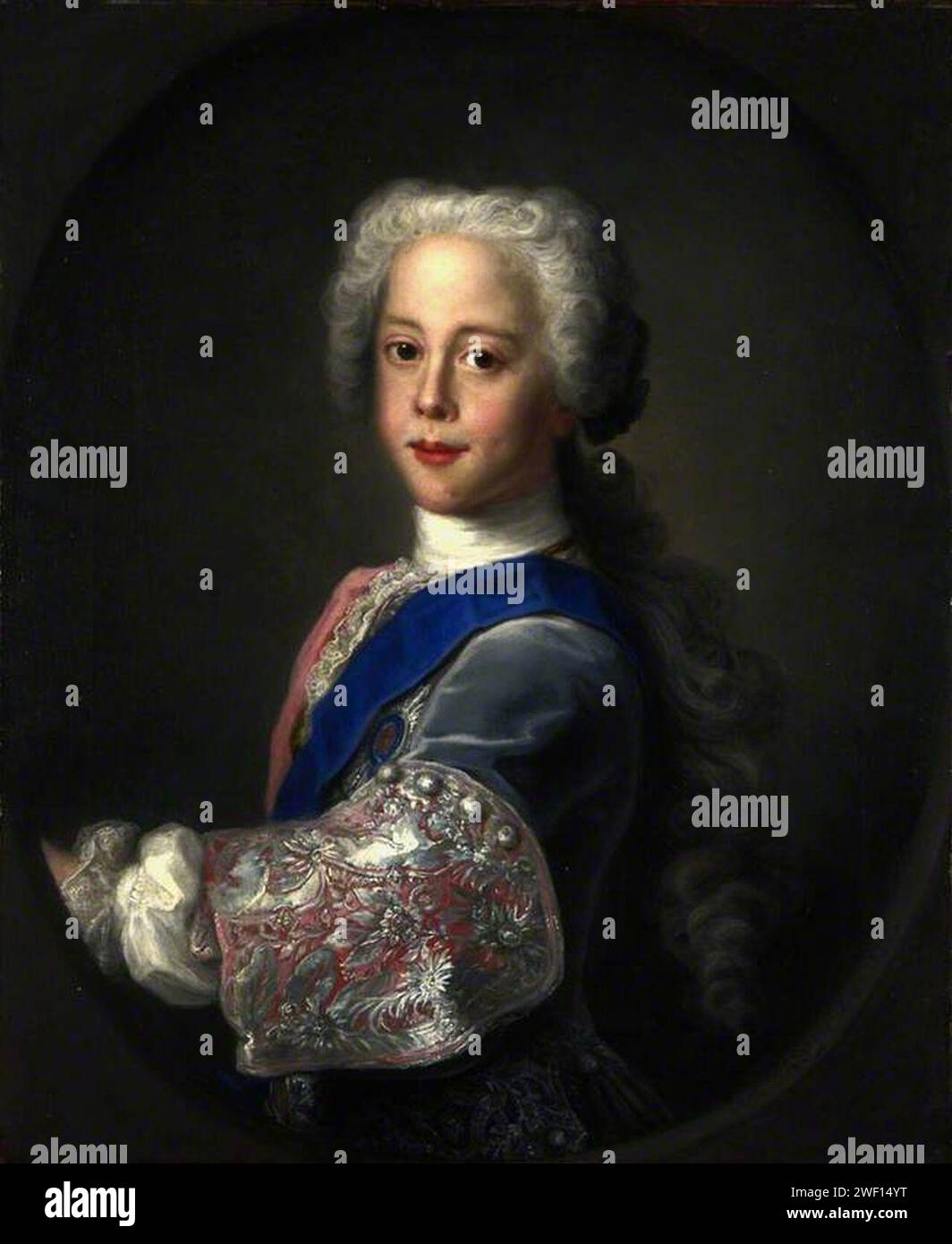 Antonio David (1698-1750) - Principe Henry Benedict Clement Stuart (1725-1807), Cardinale York, fratello minore del Principe Carlo Edoardo Foto Stock